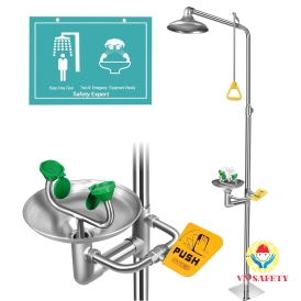 Thiết bị rửa mắt kết hợp tắm khẩn cấp- AZD1104T